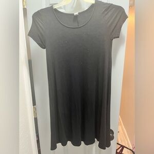 women’s xs black short sleeve mini dress